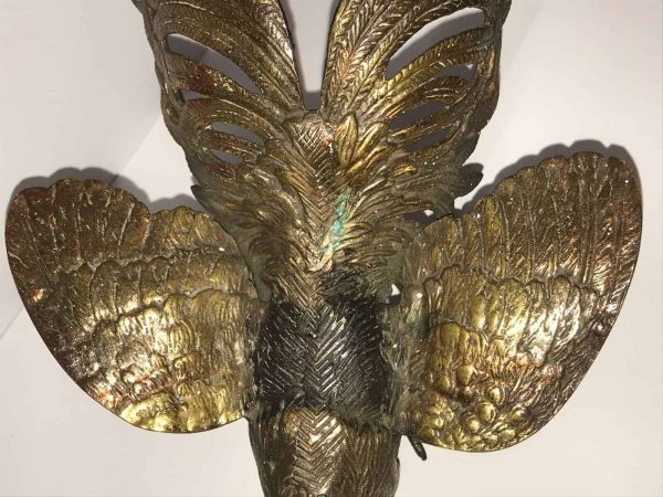Antique Solid Bronze Cockerel Rooster Sculpture – Rich Patina - Image 2