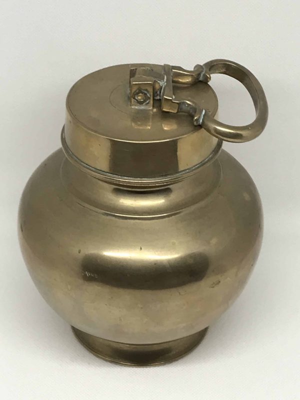 Antique Hindu Brass Chambu Lota Holy Water Vessel – 1.95kg Benares - Image 4