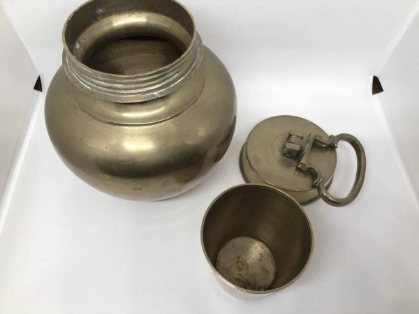 Antique Hindu Brass Chambu Lota Holy Water Vessel – 1.95kg Benares
