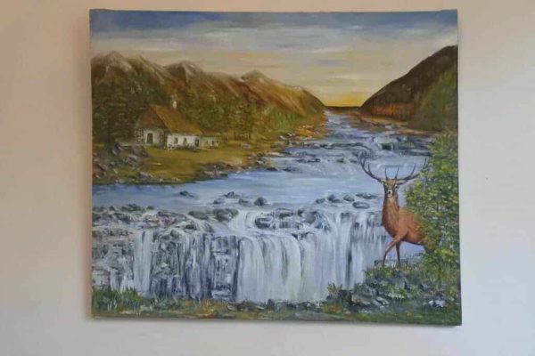 Holocaust Auschwitz Survivor Zbigniew Drecki Oil Painting On Canvas Landscape