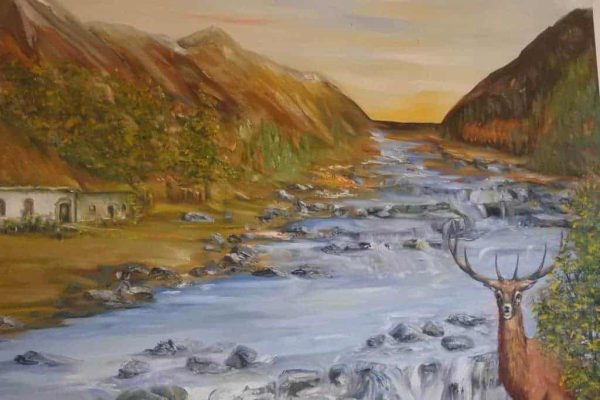 Holocaust Auschwitz Survivor Zbigniew Drecki Oil Painting On Canvas Landscape - Image 5
