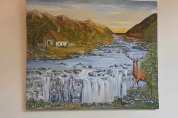 Holocaust Auschwitz Survivor Zbigniew Drecki Oil Painting On Canvas Landscape - Image 6