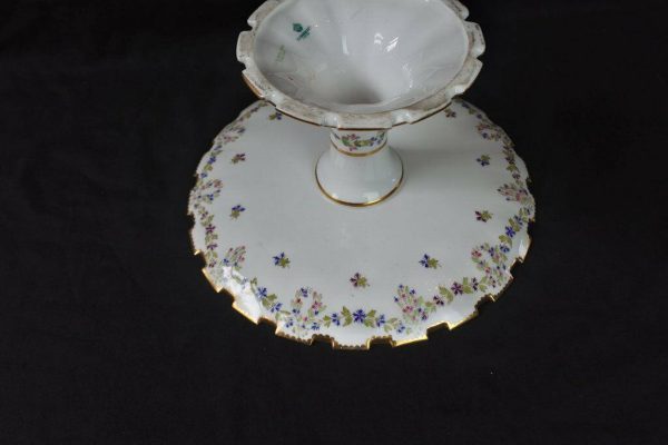 19th Century Copeland Hand Painted Porcelain Cake Stand – c.1880 - Image 4