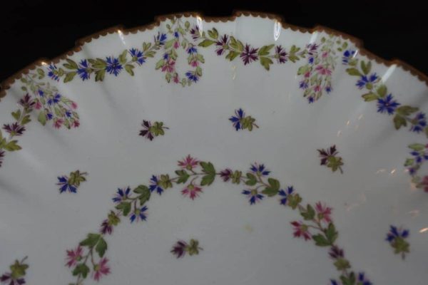 19th Century Copeland Hand Painted Porcelain Cake Stand – c.1880 - Image 7