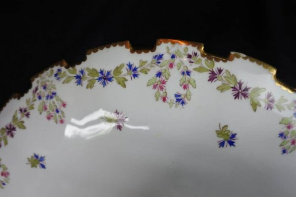 19th Century Copeland Hand Painted Porcelain Cake Stand – c.1880 - Image 8