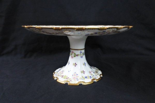 19th Century Copeland Hand Painted Porcelain Cake Stand – c.1880 - Image 9