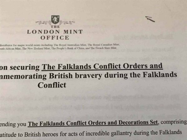 🏅 The Falklands Conflict Order & Decoration Medal Set - London Mint 🏅 - Image 10