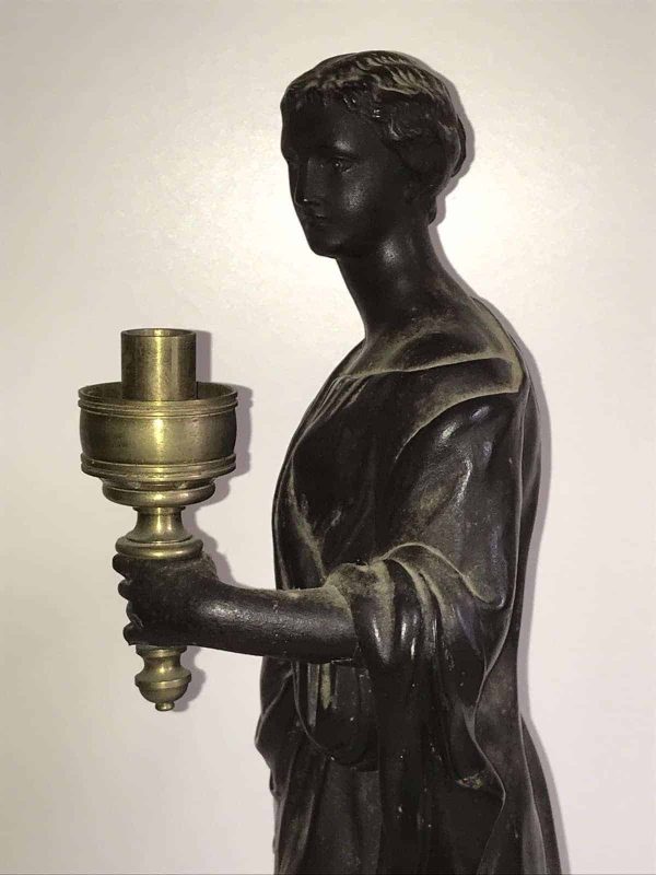 Rare 19th Century Ebonised Black Plaster Figure Humphrey Hopper - Image 5