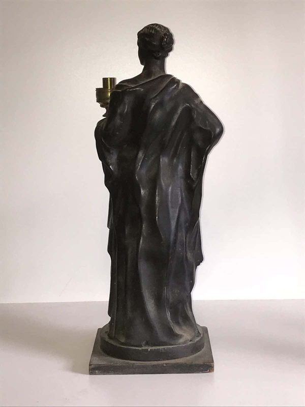 Rare 19th Century Ebonised Black Plaster Figure Humphrey Hopper - Image 11