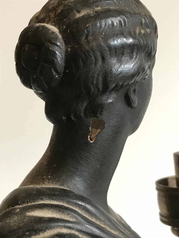 Rare 19th Century Ebonised Black Plaster Figure Humphrey Hopper - Image 7