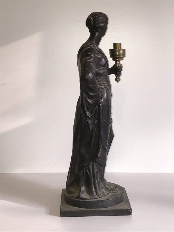 Rare 19th Century Ebonised Black Plaster Figure Humphrey Hopper - Image 8