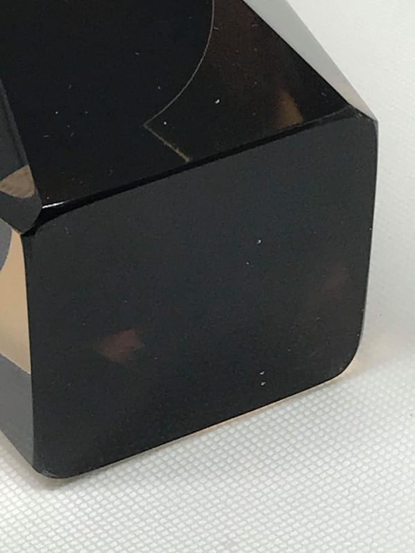 Murano Faceted Glass Vase – Smokey Brown Cased, Italy 1960s, 11" - Image 3