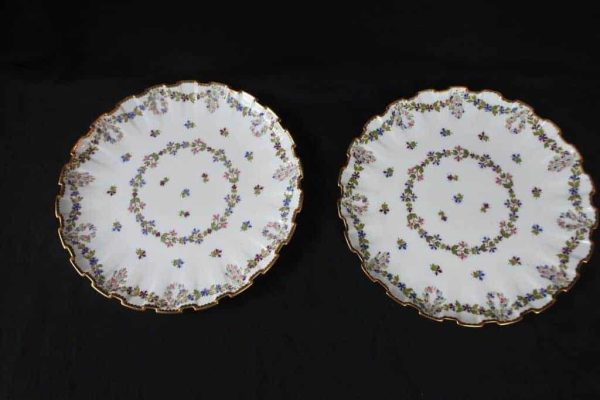 Pair of 19th Century Copeland Hand Painted Plates – English Porcelain c.1880 - Image 2