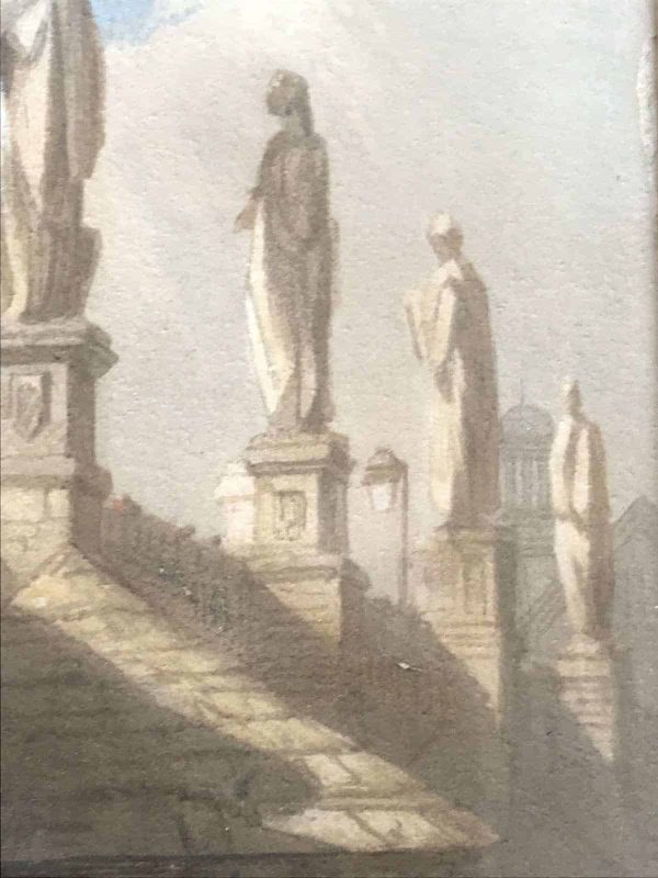 Rare Original Watercolour Charles Bridge, Samuel Prout 1784 - 1852 - Image 6