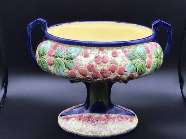 Royal Dux Art Nouveau Vase – Duxer Porzellen Majolica – Circa 1918 - Image 2
