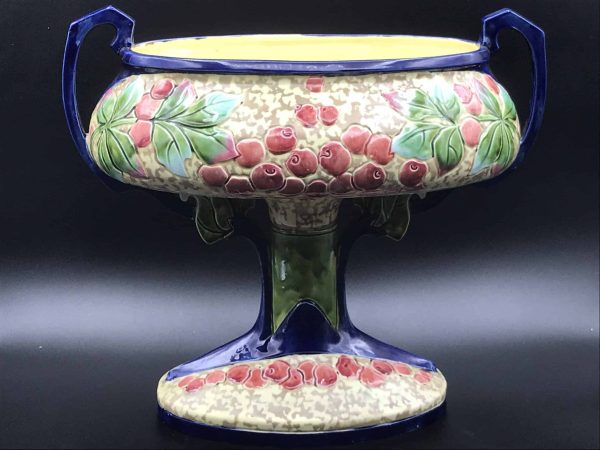 Royal Dux Art Nouveau Vase – Duxer Porzellen Majolica – Circa 1918 - Image 12