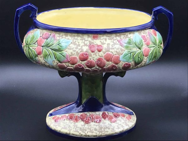 Royal Dux Art Nouveau Vase – Duxer Porzellen Majolica – Circa 1918 - Image 6