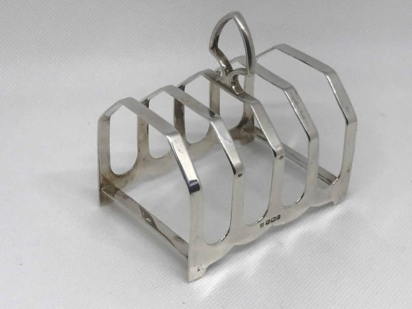 🥐 Art Deco 1932 Sterling Silver Toast Rack – James Deakin & Sons - Image 2