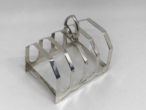 🥐 Art Deco 1932 Sterling Silver Toast Rack – James Deakin & Sons - Image 3