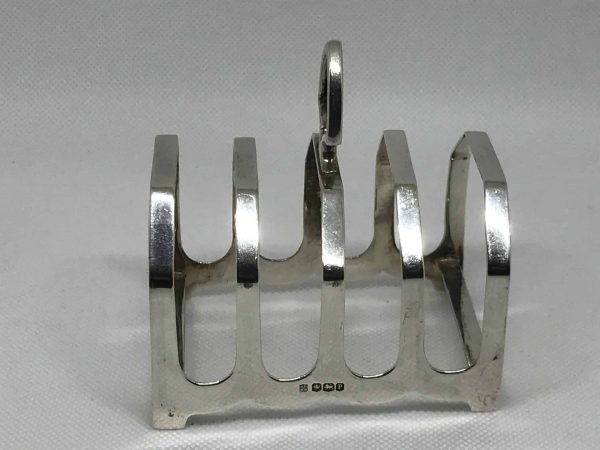 🥐 Art Deco 1932 Sterling Silver Toast Rack – James Deakin & Sons - Image 4