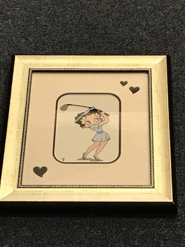 Betty Boop Playing Golf Animation Art – Limited Edition 9500 – Framed 2001 - Image 3