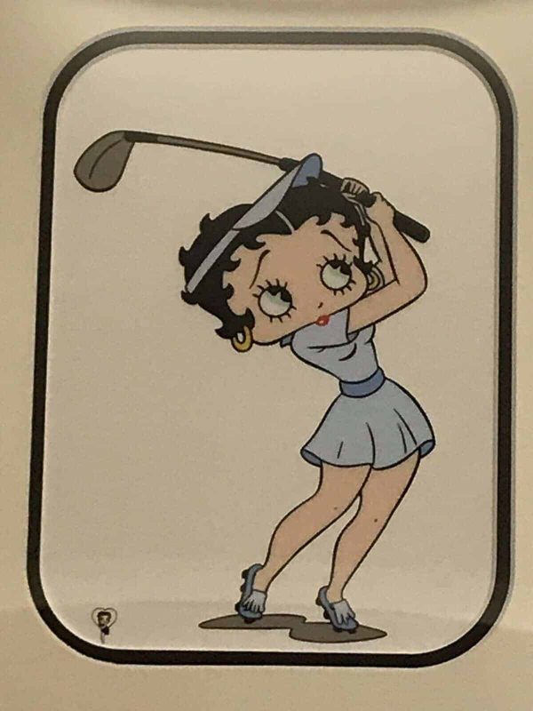 Betty Boop Playing Golf Animation Art – Limited Edition 9500 – Framed 2001