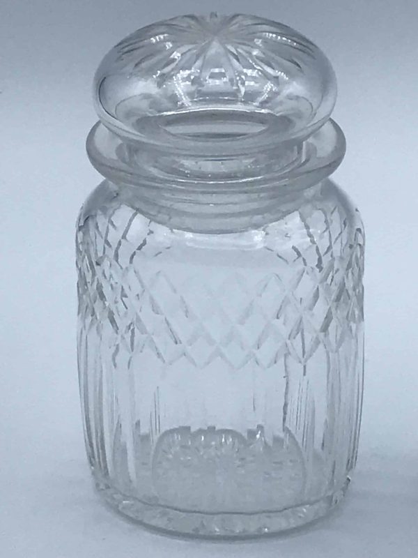 Pair Antique Cut Glass Bottles / Jars Tea Caddy / Pickle / Dressing Table ? - Image 4