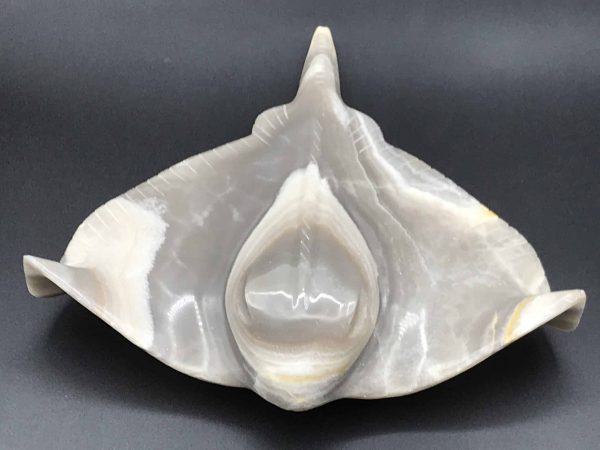 Carved and Polished Agate Model of a Sting Ray / Fish - Image 9