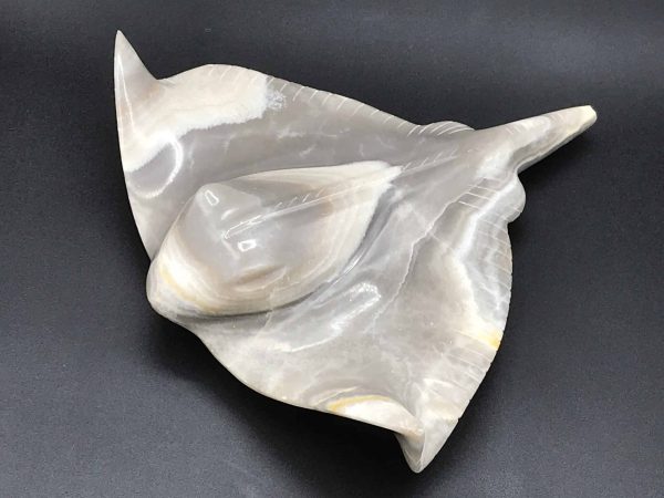 Carved and Polished Agate Model of a Sting Ray / Fish - Image 10