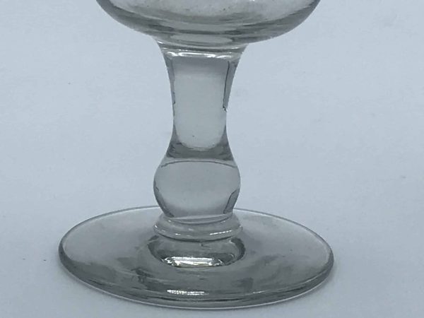 Mid 19th Century Victorian Engraved Bucket Rummer Drinking Glass - Image 2