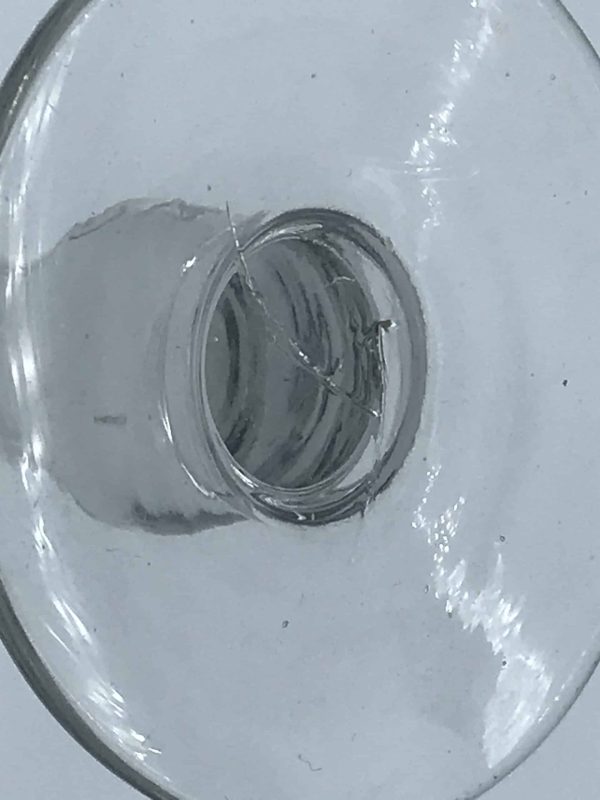 Mid 19th Century Victorian Engraved Bucket Rummer Drinking Glass - Image 4
