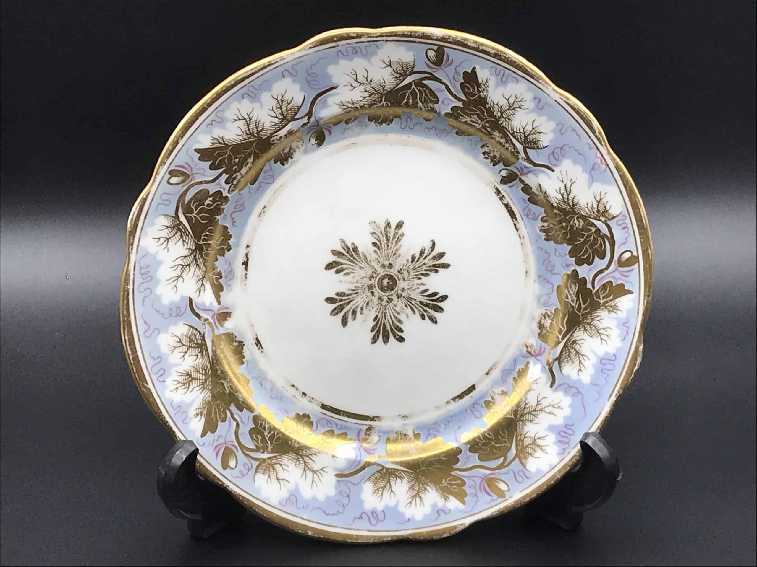 Very Rare Early 19th Century Welsh Porcelain Plate – Hand-Painted Nantgarw China Works (c.1815–1820) (2) - Image 2