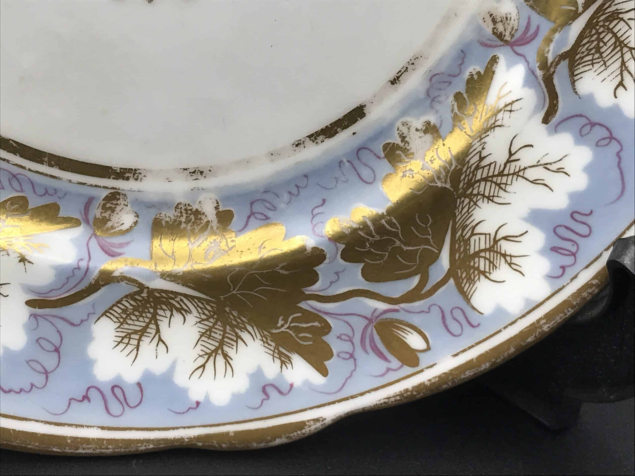 Very Rare Early 19th Century Welsh Porcelain Plate – Hand-Painted Nantgarw China Works (c.1815–1820) (2) - Image 4