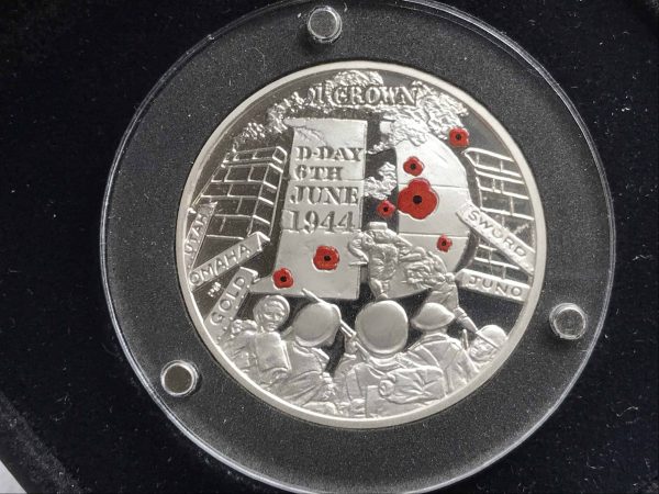 sterling silver proof coin the d day landings 70th anniversary commemorative crown