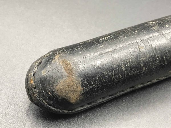 WWII Military Police MP Leather Truncheon & Holder – Authentic 1940s Night Stick - Image 8