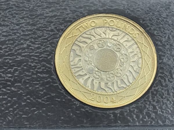 Set British Decimal Coins 2004 1P 2p 5p 10p 20p 50p £1 £2 - Image 10