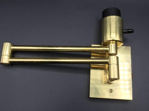 Pair of Brass Hansons of New York Swivel Wall Lights – Mid-Century Modern - Image 3