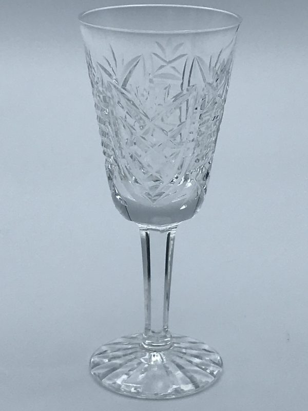 Set of 5 Waterford Crystal Sherry Glasses – Clare Cut Pattern – Ireland - Image 5