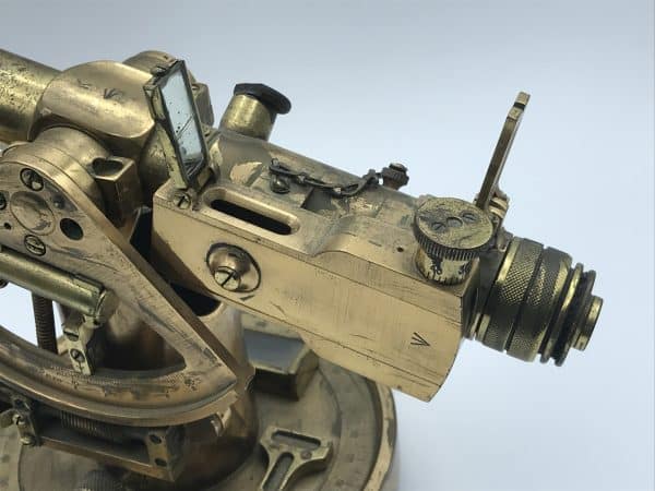 WWI British Military Brass Theodolite – E.R. Watts & Son No. 503 (No.5 MK1) - Image 4