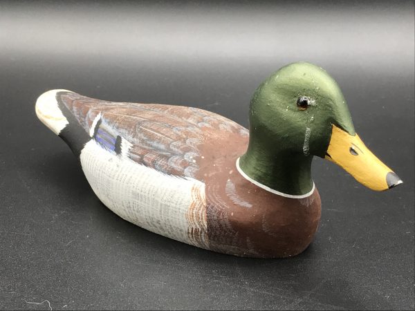 Hand-Carved Mallard Decoy – Peter Hutch, USA 1989 Signed - Image 2