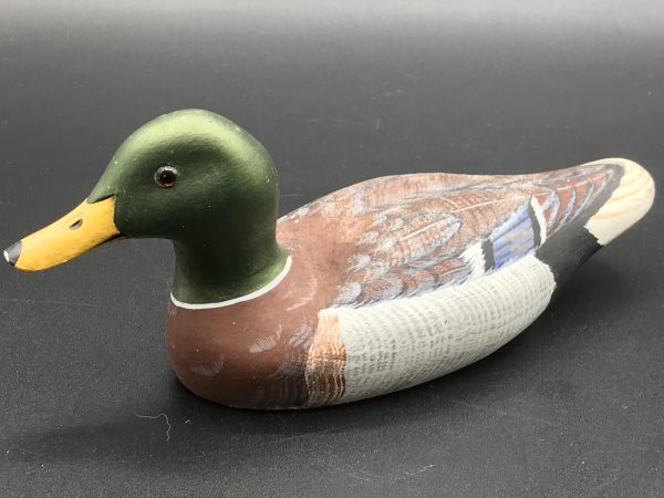 Hand-Carved Mallard Decoy – Peter Hutch, USA 1989 Signed - Image 3