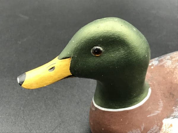 Hand-Carved Mallard Decoy – Peter Hutch, USA 1989 Signed - Image 4
