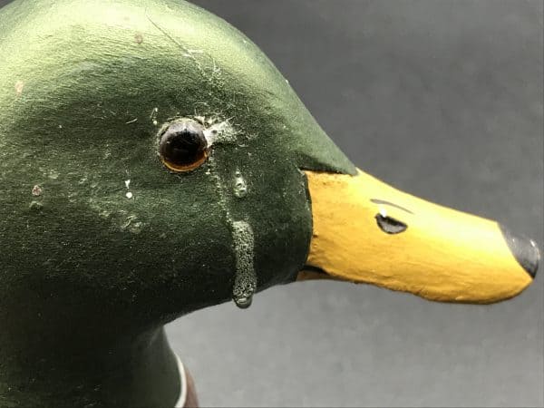 Hand-Carved Mallard Decoy – Peter Hutch, USA 1989 Signed - Image 7
