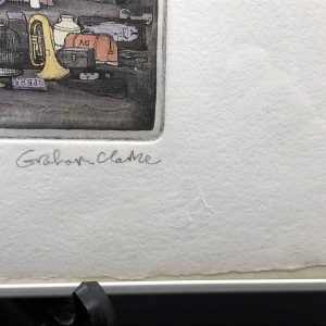 Graham Clarke Hand-Coloured Etching – “Nice Stuff” Ltd Ed. 49/300 – Signed