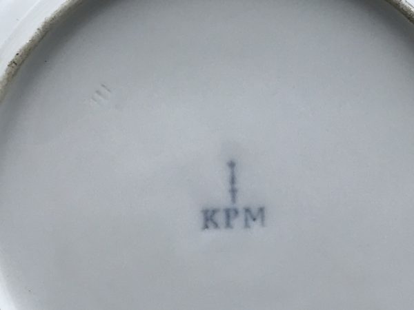 19th Century KPM Berlin Onion Pattern Plate – Hand Painted Porcelain - Image 4