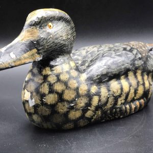 Antique Cast Iron & Enamel Decoy Duck Sink Box – Hand-Painted & Highly Detailed