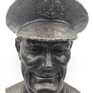 Bronzed Plaster Bust of Admiral Sir Max Kennedy Horton – By Liverpool Master Sculptor Terry McDonald