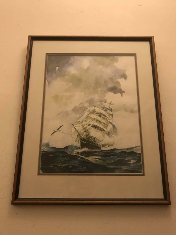 Paul Williams Watercolor Painting – Cutty Sark – Framed & Certified – 21x17” - Image 2