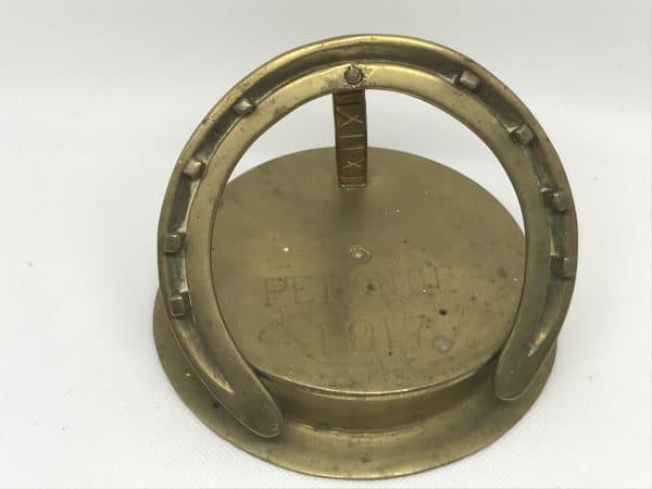 WWI Trench Art Horseshoe – 1917 Péronne Battle of the Somme - Image 3