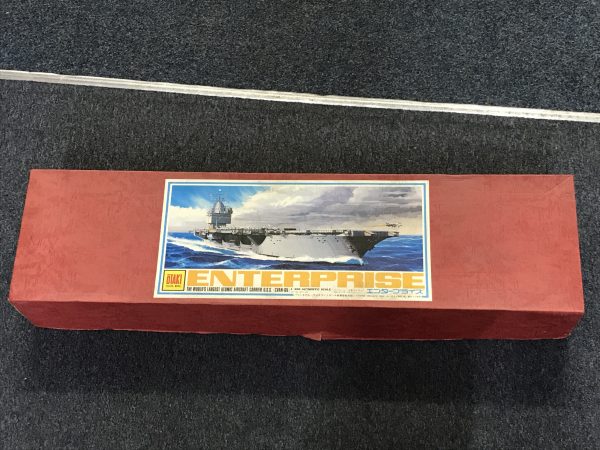 Rare OTAKI 1/400 CVN-65 USS Enterprise Aircraft Carrier Model Kit – Motorized – Sealed Red Box - Image 2